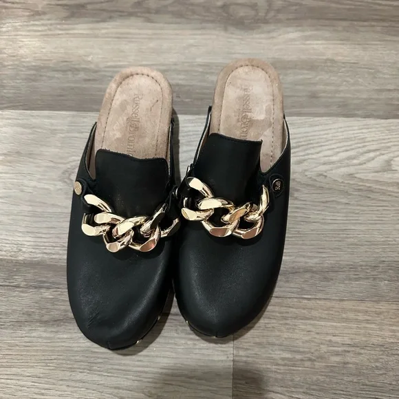 RUSSELL & BROMLEY Dellabosco Chain Closed Toe Clog Size 38 U.S. 7- NWOT - Picture 2 of 5